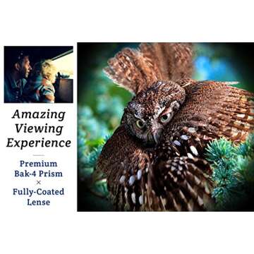 BESPIN Binoculars for Kids (Adopted by Nature School) 8x21 Bird Watching, High-Resolution Real Optics for Wildlife Watching with Reversible Bird Map - GR -