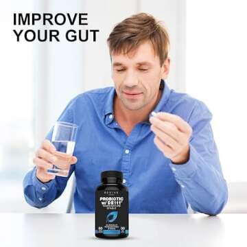 Advanced Probiotic with DE111 Strain (Bacillus subtilis). Spore Forming Probiotic. No Refrigeration Needed. 11.5 Billion Organisms. Probiotics for Women and Men. 60 Vegetable Capsules.