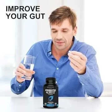 Advanced Probiotic with DE111 Strain (Bacillus subtilis). Spore Forming Probiotic. No Refrigeration Needed. 11.5 Billion Organisms. Probiotics for Women and Men. 60 Vegetable Capsules.