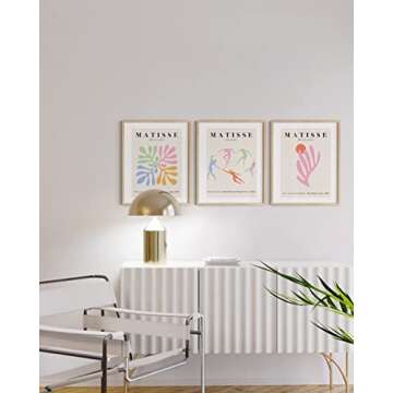 Haus and Hues Danish Pastel Wall Decor Set of 3 Prints