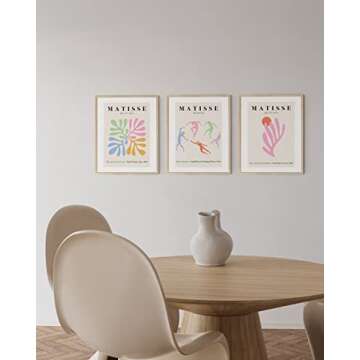 Haus and Hues Danish Pastel Wall Decor Set of 3 Prints