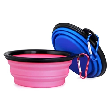 Portable Collapsible Dog Bowls for Travel Hiking Camping