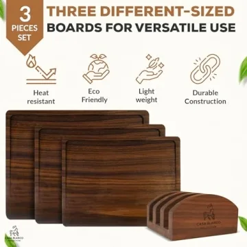 Black Walnut Cutting Board Set for Elegant Kitchens