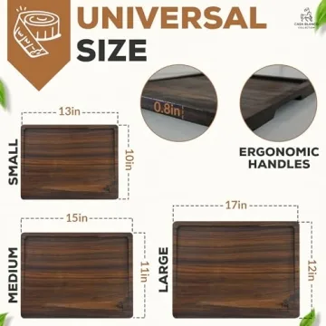 Black Walnut Cutting Board Set for Elegant Kitchens