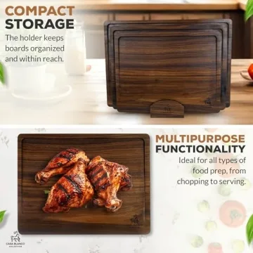 Black Walnut Cutting Board Set for Elegant Kitchens