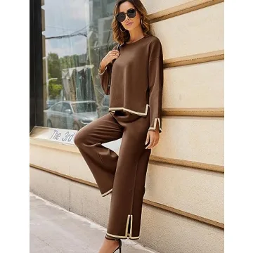 Tanming Women's 2 Piece Knit Sweater Set & Pants