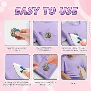 Wikineon Book Lover Iron on Patches for Backpacks Iron on Patches for Clothes Backpack Patches Custo...