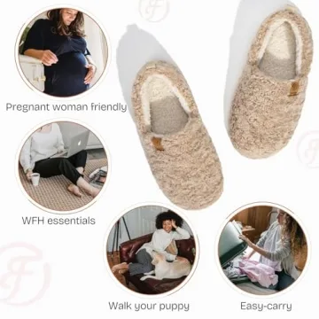EverFoams Women’s Cozy Memory Foam Slippers for Winter