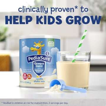 PediaSure Grow & Gain Shake Mix Powder - Vanilla for Kids