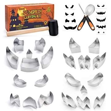 Complete Pumpkin Carving Kit for Kids - 22 PCS Tools