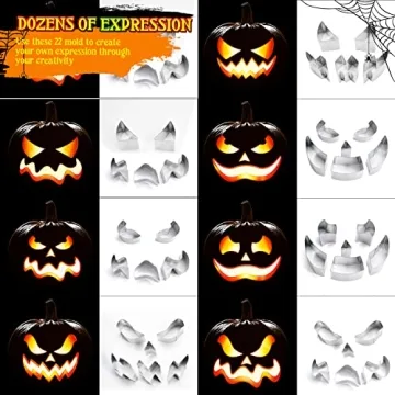 Complete Pumpkin Carving Kit for Kids - 22 PCS Tools