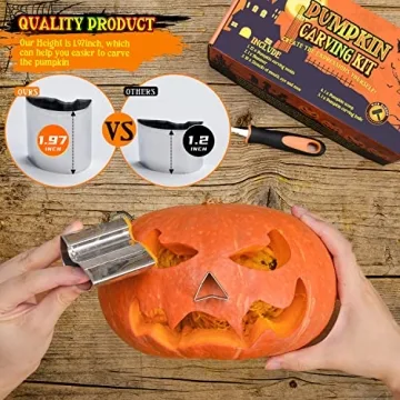 Complete Pumpkin Carving Kit for Kids - 22 PCS Tools