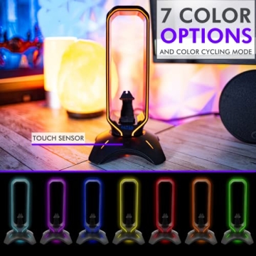 Tilted Nation RGB Headset Stand for Gamers Setup