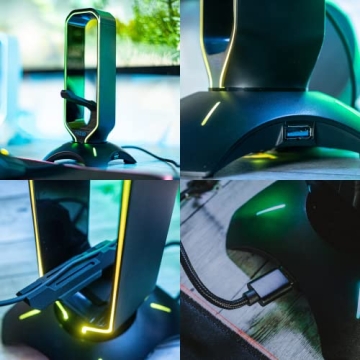 Tilted Nation RGB Headset Stand for Gamers Setup