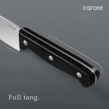 CAROTE 14 Pieces Knife Set with Block - Sharp & Stylish