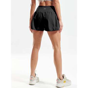 CADMUS 2 in 1 Women's Workout Shorts for Athletic Gym Running Shorts with Phone Pockets