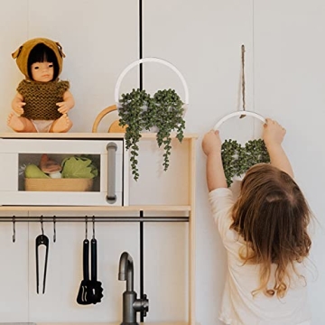 Floweroyal 2pcs Artificial Succulents Hanging Plants for Decor