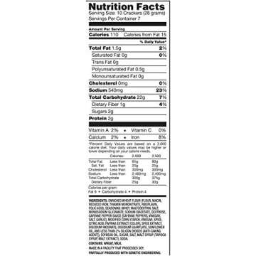 Snack Factory Buffalo Wing Pretzel Crisps 7.2oz (2 pack)