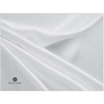 Beauty of Orient Premium Mulberry Silk Pillowcase for Sleeping Women and Men | Handcrafted Hypoallergenic & Anti-Acne White Silk Pillow Cases with Zipper | Standard - 20" x 26", Natural Undyed White