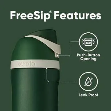 Owala Harry Potter FreeSip Insulated Stainless Steel Water Bottle with Straw for Sports and Travel, BPA-Free Sports Water Bottle, 24 oz, Slytherin