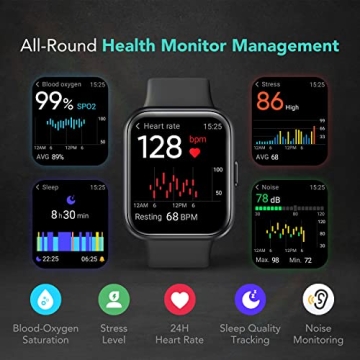 SKG V7 Pro Smart Watch Alexa Bluetooth Calls Health Monitor