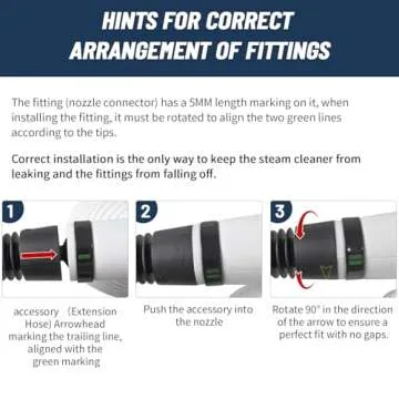 Handheld Steam Cleaner, Steamer for Cleaning, Multipurpose Portable Steam Cleaners for Home Use with Safety Lock and 10 Accessory Kit to Remove Grime, Grease, and More, Save Time and Effort