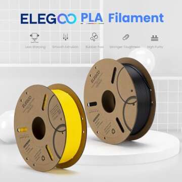 ELEGOO PLA Filament 1.75mm Dark Blue - Precision 3D Printing Material