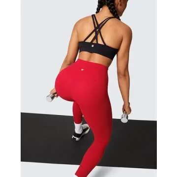 CRZ YOGA Butterlift High Waisted Leggings 25" Red Chili