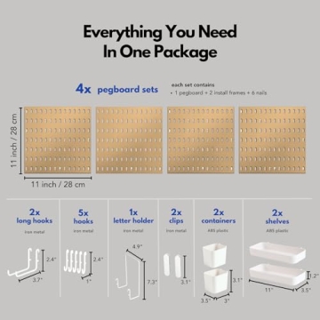 Keepo Modular Pegboard Kit for Stylish Home Organization