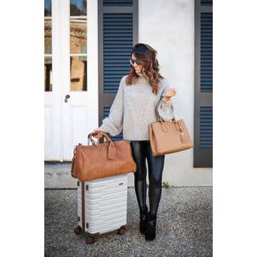 CLUCI Carry On Luggage with Spinner Wheels,Lightweight Hardside Suitcase PC Hardshell Luggage with T...