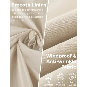 wantdo Women's Trench Coats Plus Size Mid Length Pea Coat Double-Breasted Long Classic Lapel Overcoat with Belt Khaki 3X