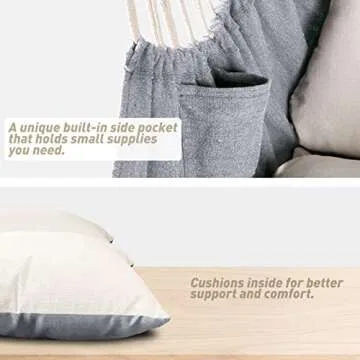 Chihee Hammock Chair Hanging Swing - Portable & Stylish