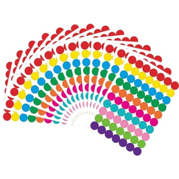 PARLAIM 1050 PCS Color Coding Labels Circle Dot Stickers,10 Color Style Colorful Coding Label Sticke...