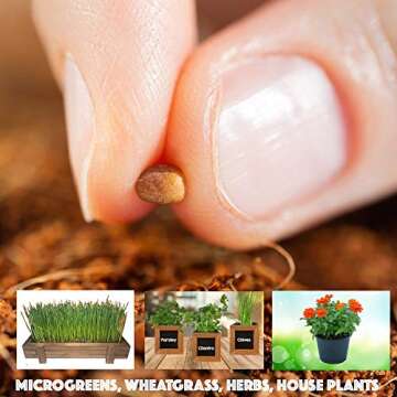 16 Pack Expanding Organic Fiber Soil, Amazing Potting Soil for Indoor Plants & Herbs. Soil Discs Made from Coco Coir. Expands to Fit 3” and 4” Pots.