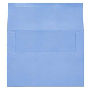 Juvale 96 Pack Light Blue 5x7 Envelopes for Invitations, A7 Size for Mailing Greeting Cards, Wedding, Bridal Shower