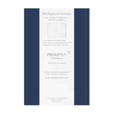 Promptly Journals, A Complete Childhood History: From Pregnancy to 18 Years Old (Navy Blue, Linen) |...