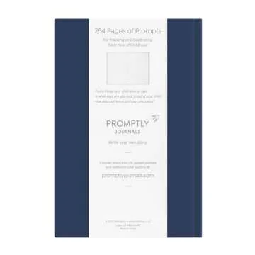 Promptly Journals, A Complete Childhood History: From Pregnancy to 18 Years Old (Navy Blue, Linen) |...