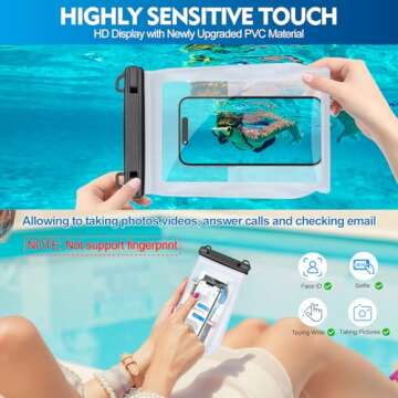 PEDVSTY Large Floating Waterproof Phone Pouch for Any Phone