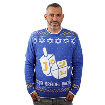 Tstars Dreidel Ugly Hanukkah Sweater for All Ages