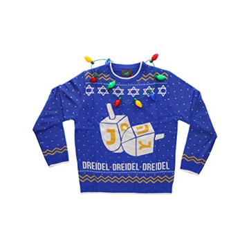 Tstars Dreidel Ugly Hanukkah Sweater for All Ages