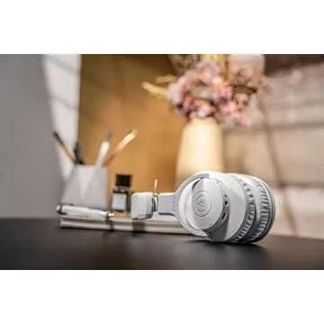 Audio-Technica ATH-M20xBTWH Wireless Over-Ear Headphones,White