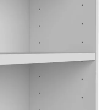 Bush Furniture Universal Tall 5 Shelf Bookcase White
