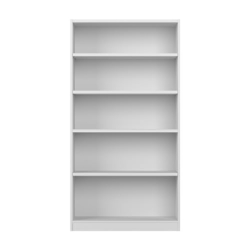 Bush Furniture Universal Tall 5 Shelf Bookcase White