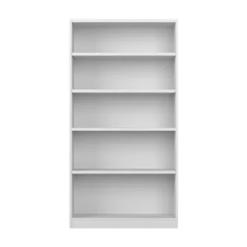 Bush Furniture Universal Tall 5 Shelf Bookcase White