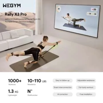 WEGYM Resistance Bands Fitness System, All-in-one Fitness Trainer Workout Equipment with App, Adjust...