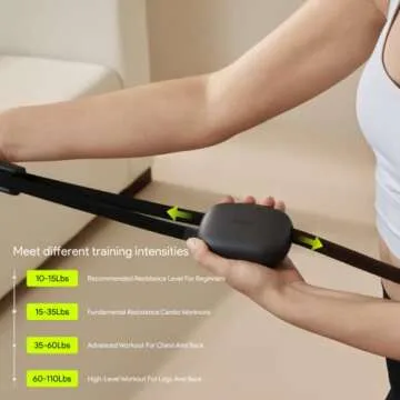 WEGYM Resistance Bands Fitness System, All-in-one Fitness Trainer Workout Equipment with App, Adjustable Resistance Straps Set with Online Guide Course&Touch LCD Screen,Full-Body for All Levels