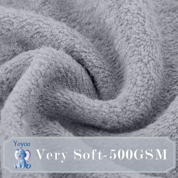 Hooded Bamboo Baby Towel & Washcloths Set