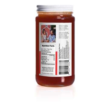 Unfiltered Raw Honey by Zach & Zoe Sweet Bee Farm – (1) 16 Ounce Jar of Hot Honey Blend - Pure Far...
