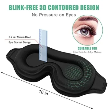 BeeVines Sleep Mask 2 Pack for Total Blackout