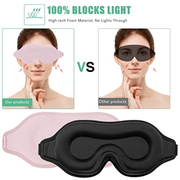 BeeVines Sleep Mask 2 Pack for Total Blackout